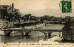 Grenoble - Le Pont de l'Hopital et Sainte-Marie d'en haut à Grenoble
