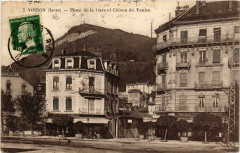 Voiron - Place de la Gare et Coteau de Vouise à Voiron
