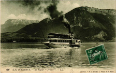Lac d'Annecy - Le Vapeur France à Annecy