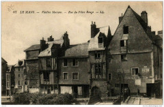 Le Mans Vieilles Maisons Rue du Pilier Rouge