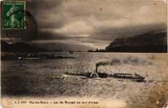 Aix-les-Bains Lac du Bourget un jour d'orage à Aix-les-Bains