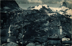 Tignes - La cascade du dard et aiguilles du Franchet (2975 m) à Tignes