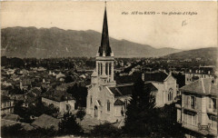 Aix-les-Bains - Vue générale et l'Eglise à Aix-les-Bains