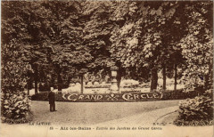 Aix-les-Bains - Entrée des Jardins du Grand Cercle à Aix-les-Bains