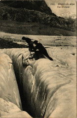 Glaciers de Alpes - Une Crevasse