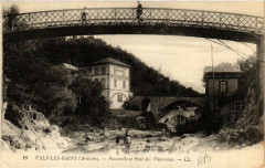 Vals-les-Bains Passerelle et Pont des Vivaraises à Vals-les-Bains