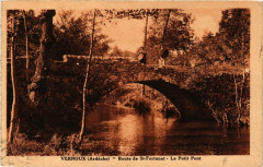 Vernoux Route de Saint-Fortunat. Le Petit Pont