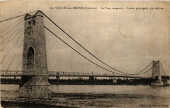 La Voulte-sur-Rhone Le Pont suspendu. Portée principale