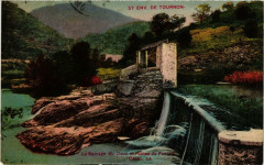 Env. de Tournon Le Barrage du Doux et ruines du Pont de César