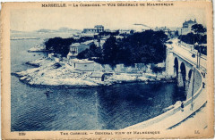 Marseille-La Corniche-Vue générale de Malmousque à Marseille