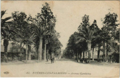 Hyeres Avenue Gambetta France à Hyères