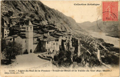 Carte postale ancienne Touët-de-Beuil et la Vallée du Var
                                                                     à Touët-sur-Var
                                