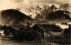 Plaine-Joux Vue sur la chaine du Mont-Blanc