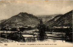 Digne Vue générale et la Barre des Dourbes sous la neige