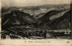 Digne Vue générale sous la neige -
													04 Alpes de Hautes Provence
												