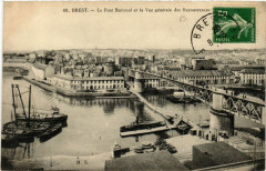 Brest - Le Pont National et la Vue générale des RECOUVRANCEs à Brest