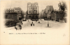 Brest - La Place des Portes & la Rue de Siam à Brest