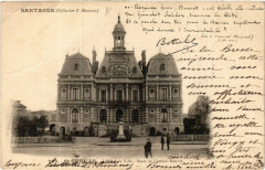 Bretagne - Saint-Servan - L'Hotel de Ville - Buste de l'Amiral Bouvet
