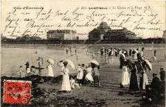 Saint-Malo - Le Casino et la Plage à Saint-Malo