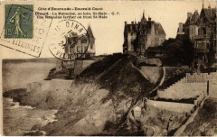 Dinard- La Malouine, au loin,Saint-Malo France à Dinard