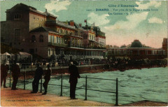 Dinard- vue prise de la Digue a maree haute Les Casinos France à Dinard