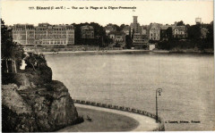 Dinard- vue sur la Plage et la Digue, Promenade France à Dinard