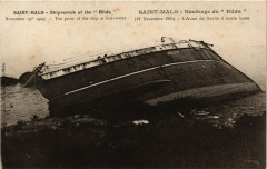 Saint-Malo - Naufrage du Hilda (19 Nov. 1905) - L'Avant du à Saint-Malo