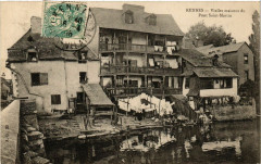Rennes - Vieilles maisons du Pont Saint-Martin à Rennes