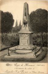 Projet de Monument (1914-1915) a la méntoire des soldats de