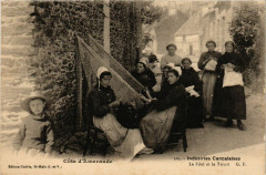 Carte postale ancienne Industries Cancalaises - Le Filet et le Tricot
                                                                     à Cancale
                                