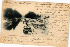 Redon -Vue du Quai et Canal de Brest à Redon