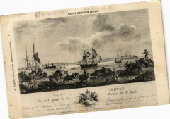 Saint-Servan en 1776 - Saint-Servan - Vu de la porte de la Marine