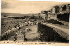 Saint-Malo - La Plage de Bon-Secours - The Bon-Secours Beach à Saint-Malo