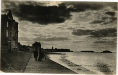 Saint-Malo - Vue prise dela Digue du Parame à Saint-Malo