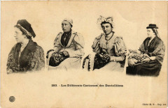 Les Differents Costumes des Dentellieres - Folklore
