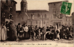 Velay - Jour de Marché - Scenes et Types - Folklore