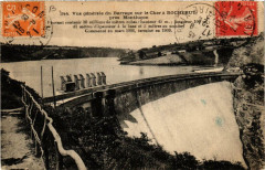 Vue générale du Barrage sur le Cher a Rochebut
