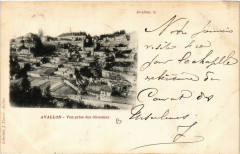 Avallon le.... - Avallon - Vue prise des Chaumes à Avallon