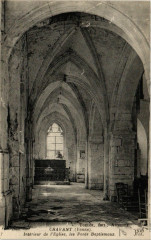 Chavant - Intérieur de l'Eglise les Fonts Baptismaux