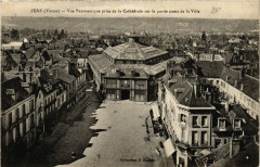 Sens - Vue Panoramique prise de la Cathédrale sur la partie à Sens