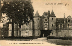 Chateaux de l'Yonne - Chateau de Fleurigny (Facade Nord)