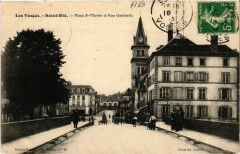 Les Vosges - Saint-Die - Place Saint-Martin et Rue Gambetta -
													88 Vosges
												