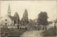 Carte photo Antheuil Eglise le cimetiere