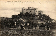 Coucy-le-Chateau Vue générale du Donjon