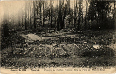 Vauxrot. Tombes de Soldats francais dans le Parc de Maison Bleue -
													02 Aisne
												