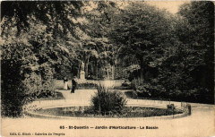 Saint-Quentin Jardin d'Horticulture. Le Bassin à Saint-Quentin