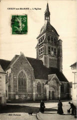 Chezy sur Marne. L'Eglise -
													02 Aisne
												