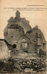 Eglise de Moussy. détruite sans interet militaire par Boches