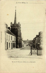 La Ferte-Milon Eglise Saint-Nicolas. Rue de la Cahussée