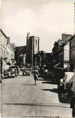 Ault Grande Rue et Eglise à Ault